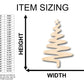 Unfinished Wood Zig Zag Tree Shape - Craft - up to 46" DIY