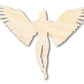 Unfinished Wood Angel Shape | Craft Cutout | up to 46" DIY