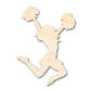 Unfinished Wood Cheerleader Silhouette | DIY Cheerleading Craft Cutout | up to 46" DIY
