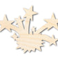 Unfinished Wood Fireworks Shape - Craft - up to 46"