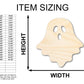 Unfinished Sheet Ghost Shape | Halloween Craft Cutout | up to 46" DIY