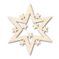 Unfinished Wood Starburst Shape | Craft Cutout | up to 46" DIY