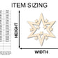Unfinished Wood Starburst Shape | Craft Cutout | up to 46" DIY