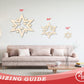 Unfinished Wood Starburst Shape | Craft Cutout | up to 46" DIY