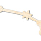 Unfinished Wood Aries Constellation Shape - Zodiac Craft - up to 46"