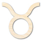 Unfinished Wood Taurus Sign Shape - Zodiac Craft - up to 46"