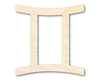 Unfinished Wood Gemini Sign Shape - Zodiac Craft - up to 46"