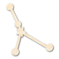 Unfinished Wood Cancer Constellation Shape - Zodiac Craft - up to 46"