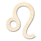 Unfinished Wood Leo Sign Shape - Zodiac Craft - up to 46"