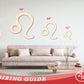 Unfinished Wood Leo Sign Shape - Zodiac Craft - up to 46"