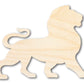 Unfinished Wood Leo Lion Shape - Zodiac Craft - up to 46"