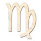 Unfinished Wood Virgo Sign Shape - Zodiac Craft - up to 46"