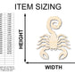 Unfinished Wood Scorpio Shape - Zodiac Craft - up to 46"