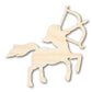 Unfinished Wood Sagittarius Centaur Shape - Zodiac Craft - up to 46"