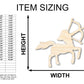 Unfinished Wood Sagittarius Centaur Shape - Zodiac Craft - up to 46"