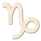 Unfinished Wood Capricorn Sign Shape - Zodiac Craft - up to 46"