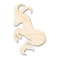 Unfinished Wood Capricorn Sea Goat Shape - Zodiac Craft - up to 46"