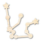 Unfinished Wood Aquarius Constellation Shape - Zodiac Craft - up to 46"