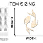 Unfinished Wood Pisces Fish Shape - Zodiac Craft - up to 46"