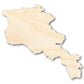 Unfinished Wood Armenia Country Shape - Eastern Europe Craft - up to 46" DIY