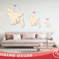 Unfinished Wood Bangladesh Country Shape - South Asia Craft - up to 46" DIY