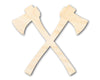 Unfinished Wood Crossed Axes Shape - Medieval Viking Craft - up to 46" DIY