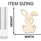 Unfinished Wood Cute Bunny Shape - Easter Spring Kids Craft - up to 46" DIY