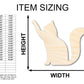 Unfinished Wood Reaching Cat Shape - Cat Craft - up to 46" DIY