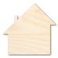 Unfinished Wood Salt Box House Shape - Rustic Country Craft - up to 46" DIY