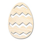 Unfinished Wood Striped Egg Shape - Easter Craft - up to 46" DIY