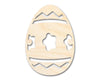Unfinished Wood Striped Flower Egg Shape - Easter Craft - up to 46" DIY