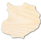 Unfinished Wood Boa Vista Island Shape - Cabo Verde Craft - up to 46" DIY
