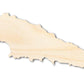 Unfinished Wood Mwali Island Shape - Comoros Craft - up to 46" DIY