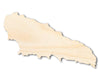 Unfinished Wood Mwali Island Shape - Comoros Craft - up to 46" DIY