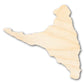 Unfinished Wood Ndzuwani Island Shape - Comoros Craft - up to 46" DIY