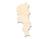 Unfinished Wood Sal Island Shape - Cabo Verde Craft - up to 46" DIY