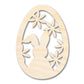 Unfinished Wood Easter Bunny Flower Egg Shape - Easter Craft - up to 46" DIY
