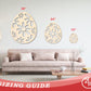 Unfinished Wood Daisy Egg Shape - Easter Craft - up to 46" DIY