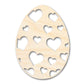 Unfinished Wood Heart Egg Shape - Easter Craft - up to 46" DIY