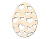 Unfinished Wood Heart Egg Shape - Easter Craft - up to 46" DIY