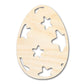 Unfinished Wood Starry Egg Shape - Easter Craft - up to 46" DIY