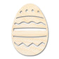 Unfinished Wood Striped Egg Shape - Easter Craft - up to 46" DIY