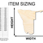 Unfinished Wood Namibia Shape - South Africa Craft - up to 46" DIY