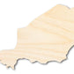 Unfinished Wood Niger Shape - West Africa Craft - up to 46" DIY