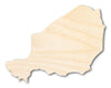 Unfinished Wood Niger Shape - West Africa Craft - up to 46" DIY