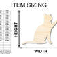 Unfinished Wood Pawing Cat Shape | Craft Cutout | up to 46" DIY