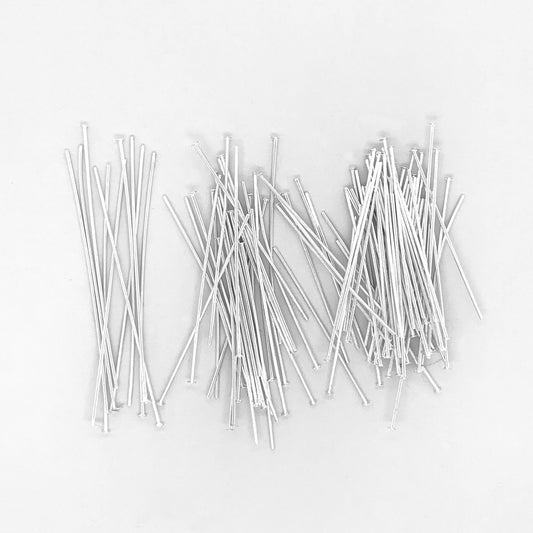 Classic Silver Headpins 100pc Assortment