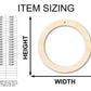 Unfinished Wood Hoop Earring Blank Pair - DIY Jewelry Craft - Available in 1" to 3"