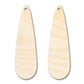 Unfinished Wood Long Drop Earring Blank Pair - DIY Jewelry Craft - Available in 1" to 3"