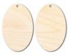 Unfinished Wood Oval Earring Blank Pair - DIY Jewelry Craft - Available in 1" to 3"